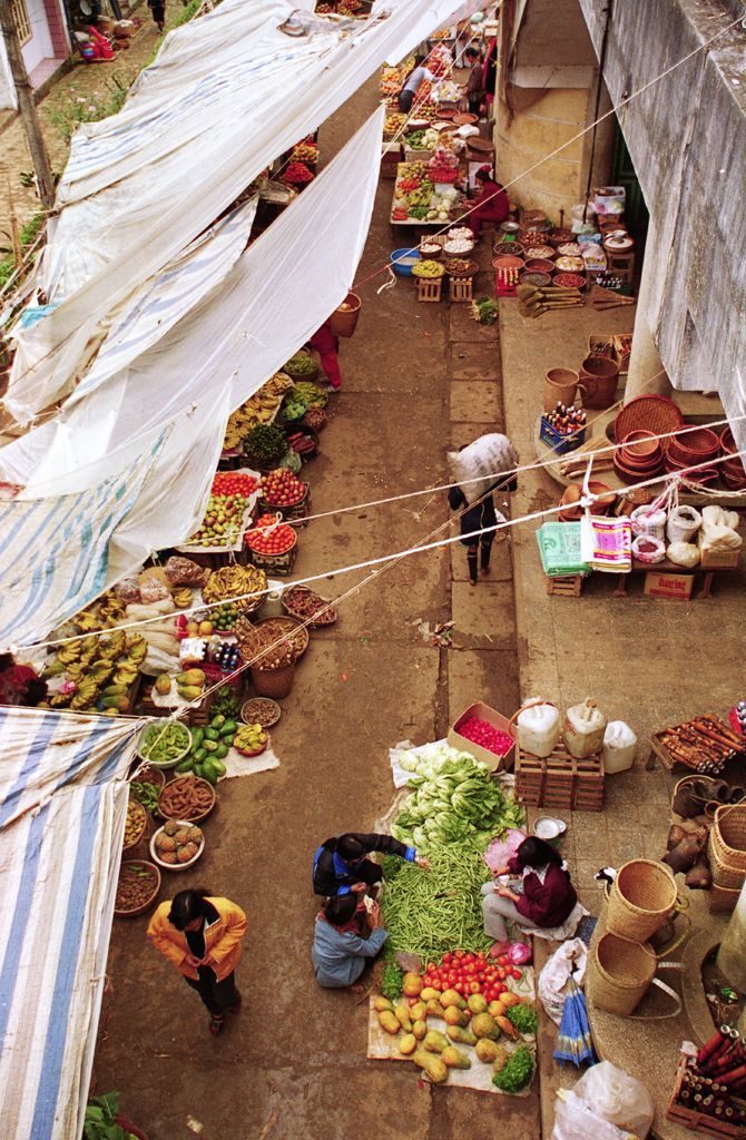 Sapa Market from above